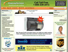 Tablet Screenshot of cleaningsystemsco.com